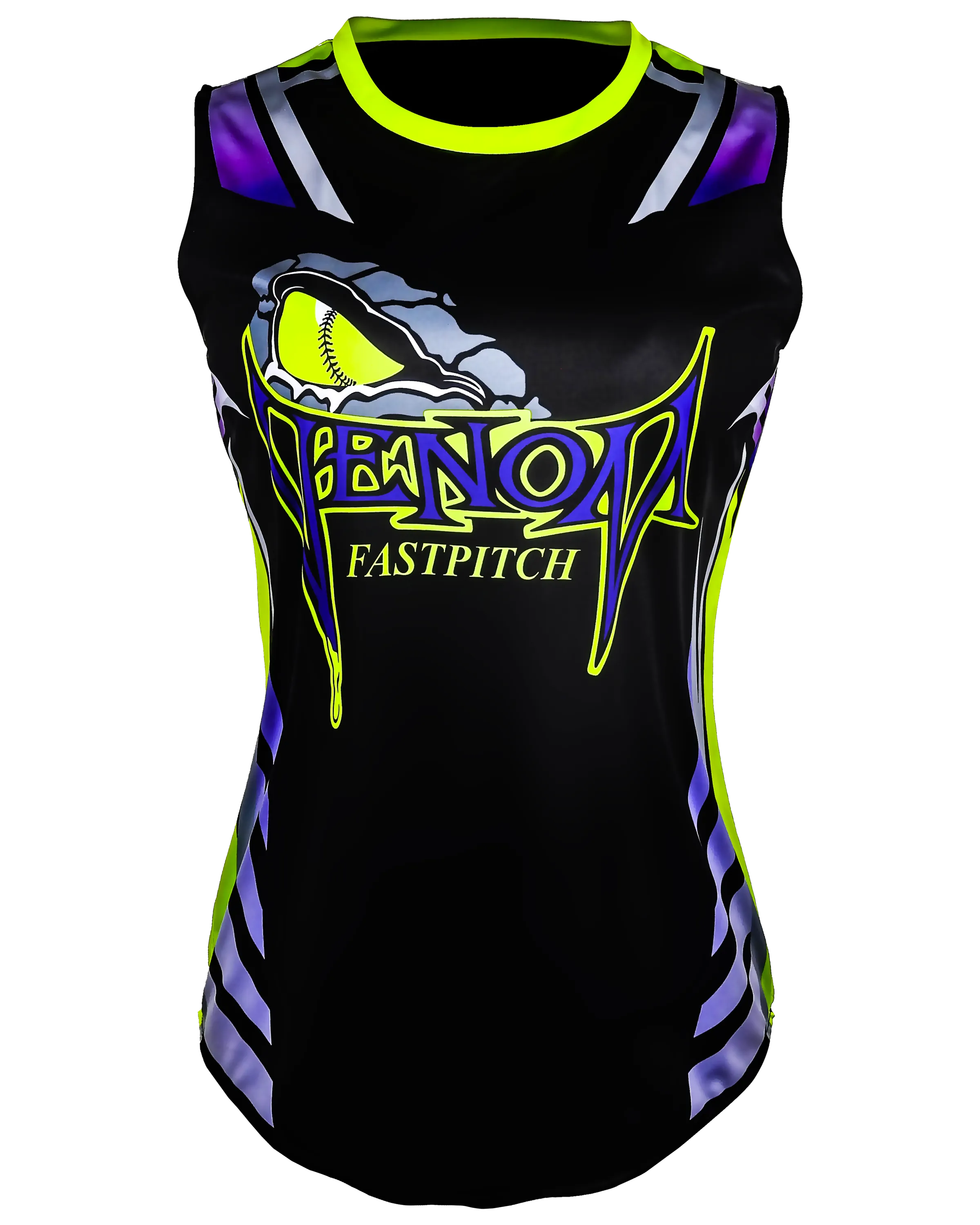 Sleeveless Crew Neck Softball Jersey