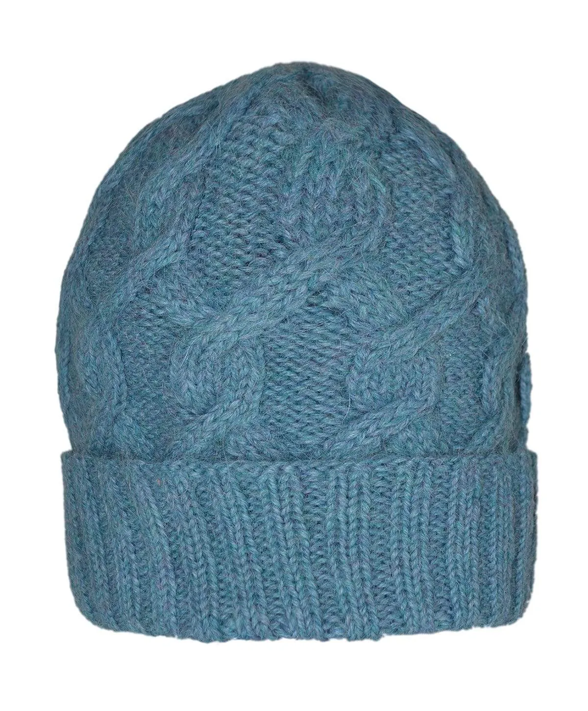 Snake Cable Knit Alpaca Hat