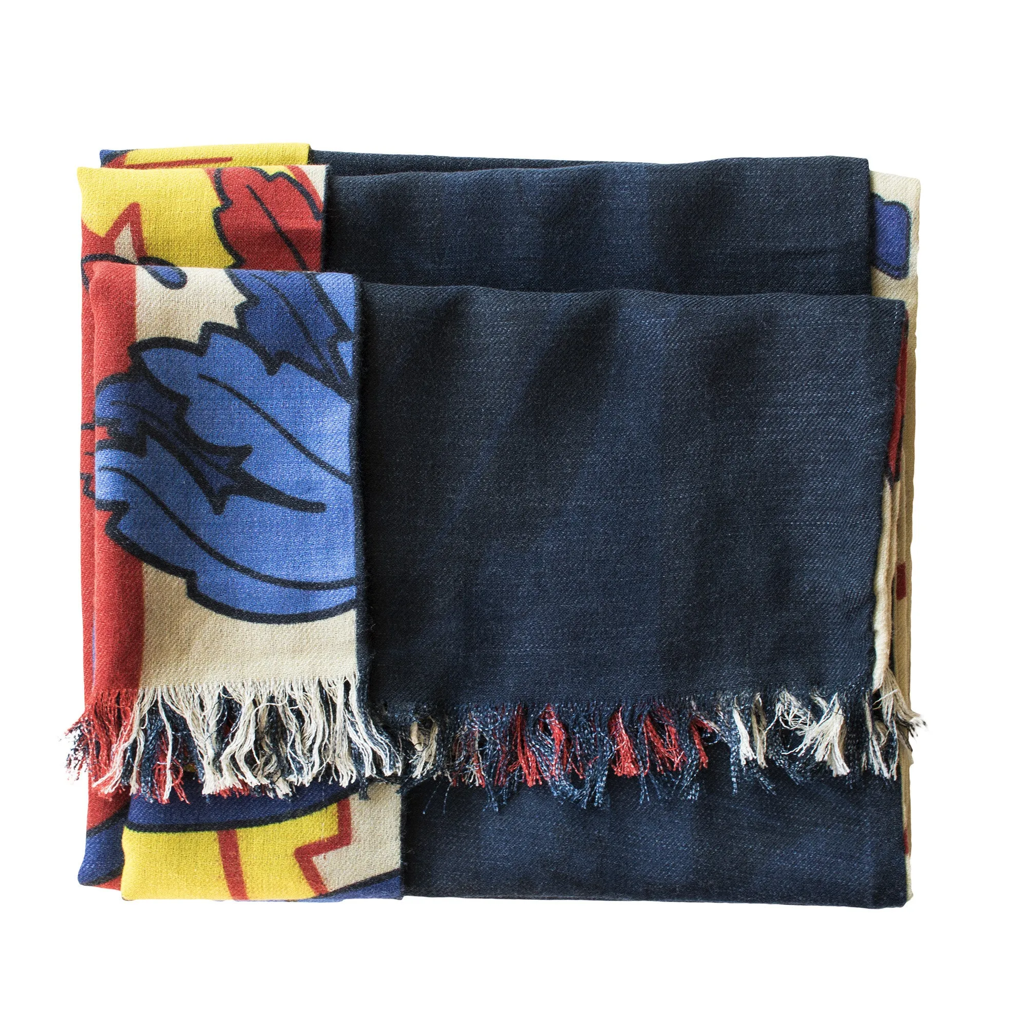 Stags – Winter, Reversible Long Scarf