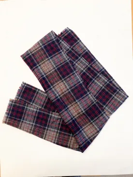 Vintage Wool Plaid Scarf