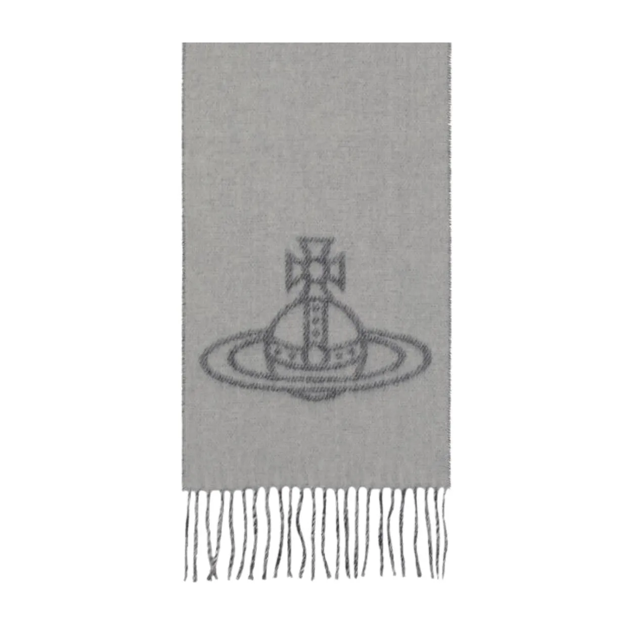 Vivienne Westwood Reversible Double Orb Logo Black Scarf