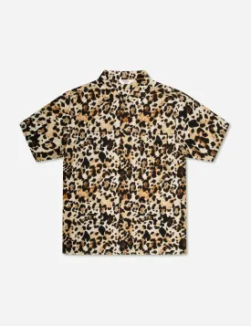 Zed Bowler Shirt - Sand Leopard Print